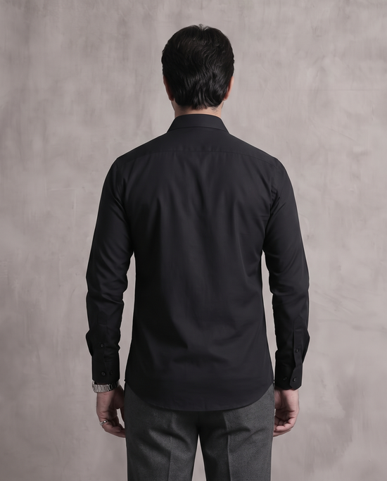 Black Slim Fit Shirt