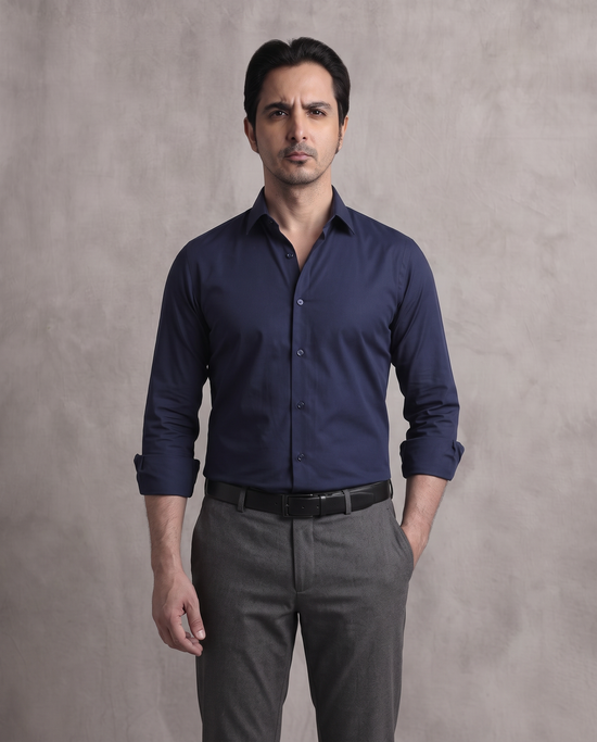 Navy Slim Fit Shirt