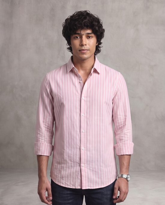 Pink Oxford Stripe Shirt
