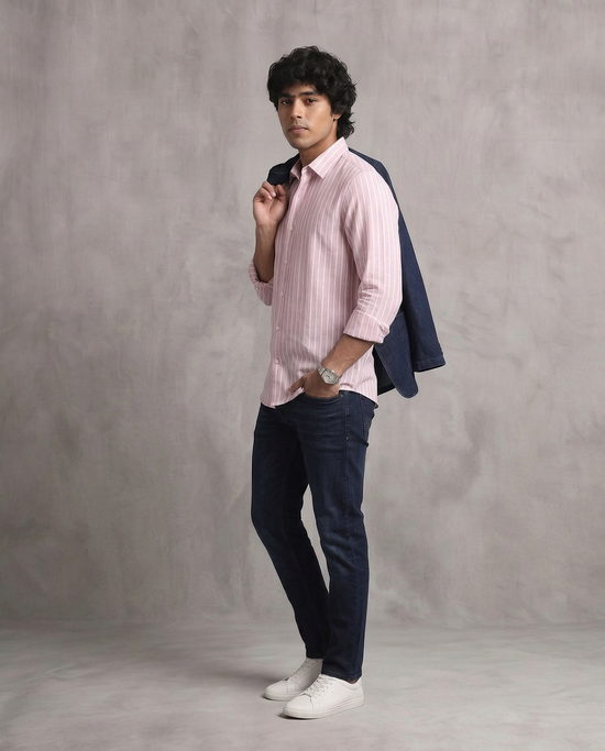 Pink Oxford Stripe Shirt