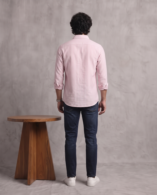 Pink Oxford Stripe Shirt