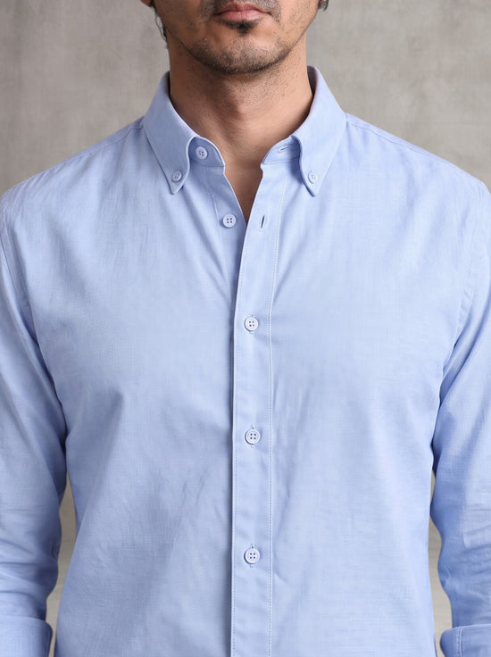Powder Blue Oxford Shirt