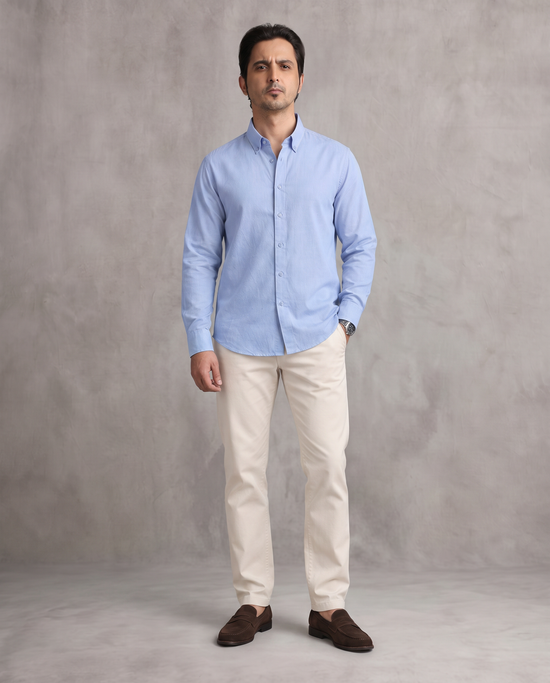 Powder Blue Oxford Shirt