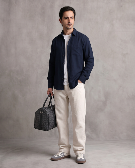Navy Corduroy Shirt