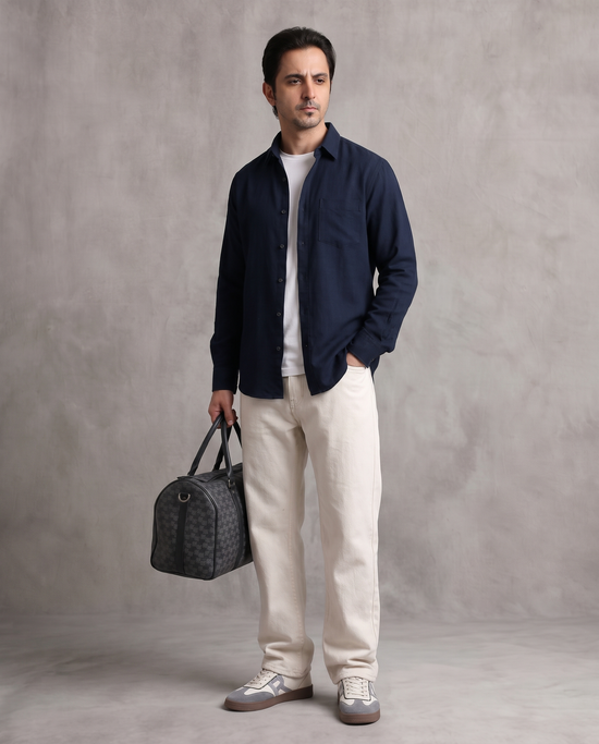 Navy Corduroy Shirt