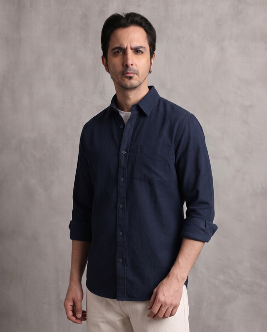 Navy Corduroy Shirt