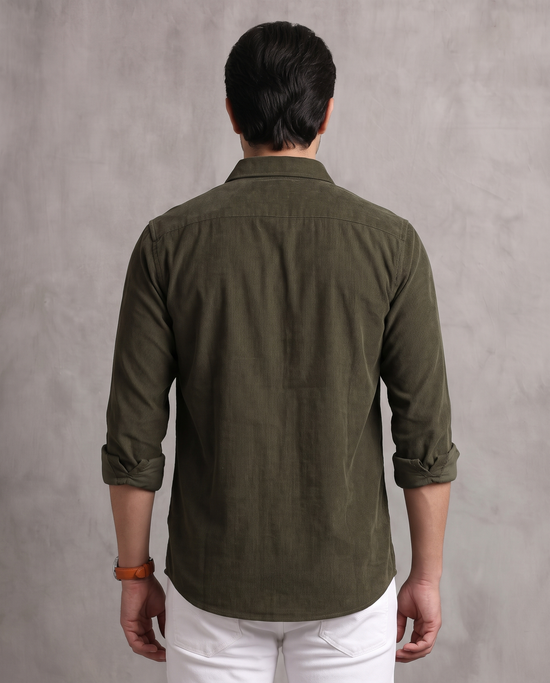 Olive Corduroy Shirt